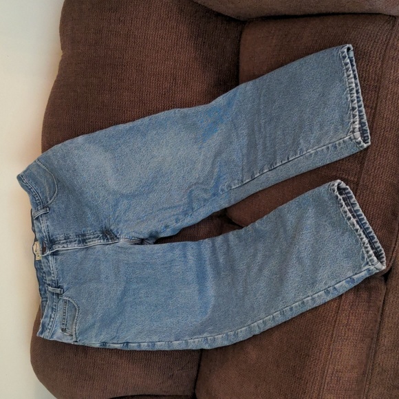 L.L. Bean Men's 100% Cotton Lined Light Denim Relaxed Fit Jeans, 42 x 34 - Picture 2 of 9